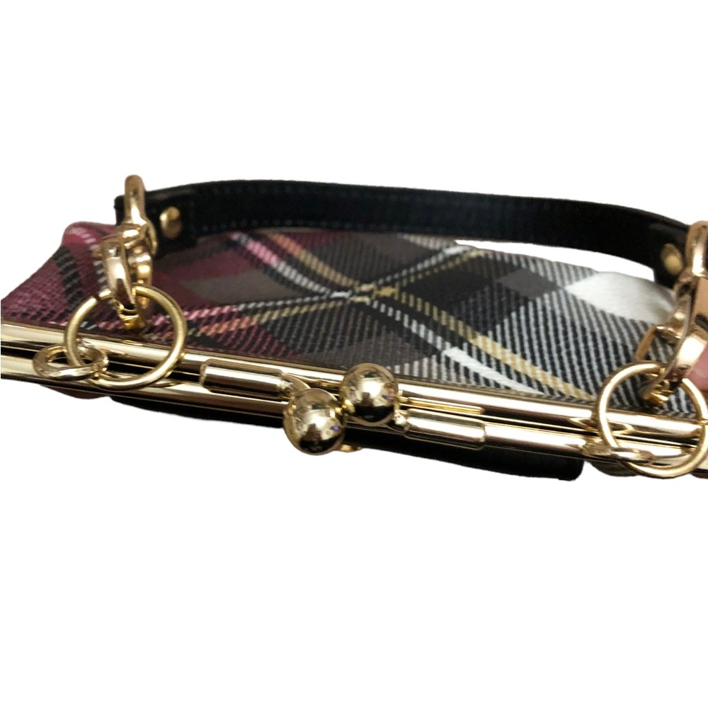 RARE Vivienne Westwood Vintage Mini Black/Red Plaid Clutch/Handbag - Picture 9 of 16